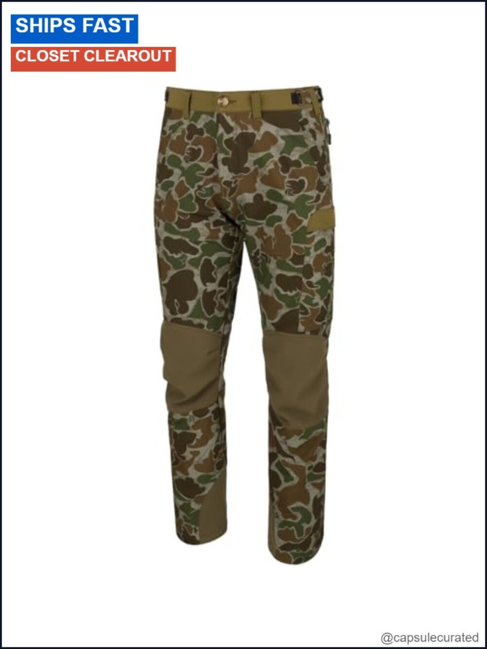 Men's Tech Stretch Waterfowl Hunting Pants Breathable Lightweight Adjustable